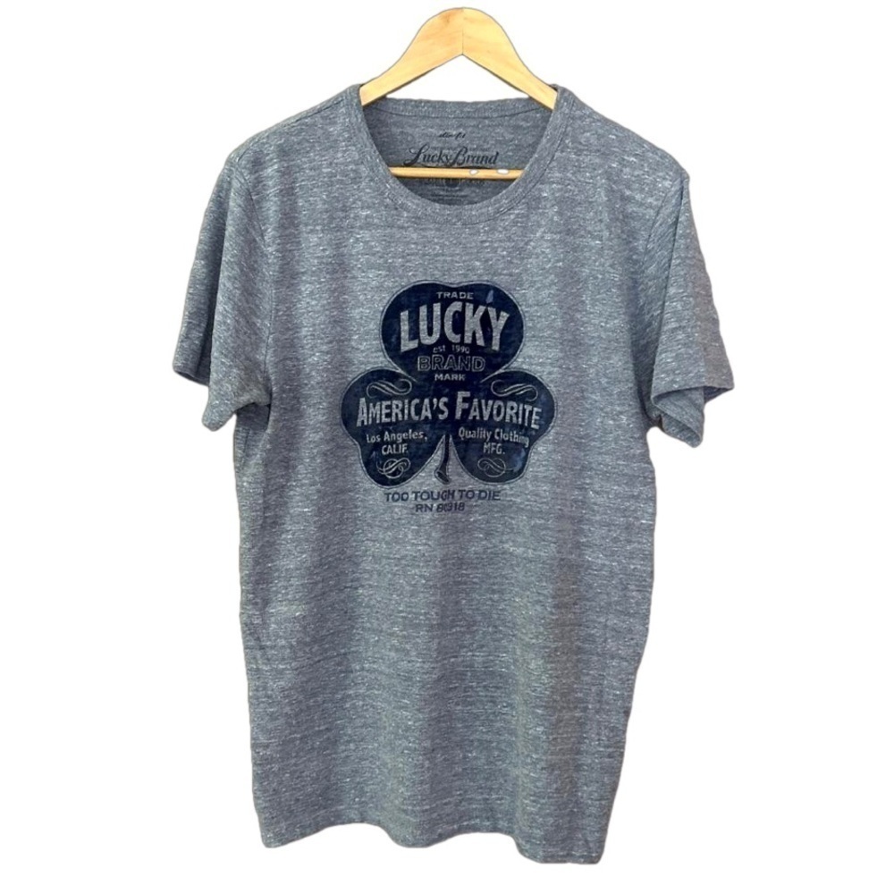 Lucky Brand blue short sleeve shirt size L